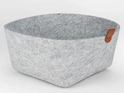 Úložný košík LifeStyle 22x22 cm, svetlošedá farba%