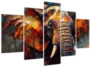 Obraz - Maľba slona (150x105 cm)