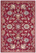 Hanse Home, Kusový koberec Luxor 105633 Caracci Red Multicolor, 57x90, červená, obývacia izba