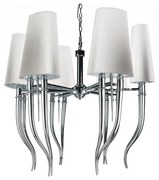 Azzardo AZ1389 - Luster na reťazi DIABLO 12xE14/11W/230V biela