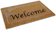 Bestent Vstupná čistiaca rohož PVC a Kokos 40x60cm Welcome White