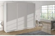 Šatníková skriňa DERBY II - 200 cm Biela