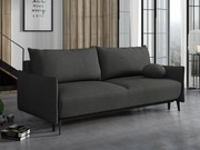 Rozkladacia pohovka Owasoro (čierna) (s úl. priestorom)