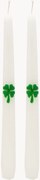 Sviečky Shamrock, 2 ks