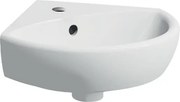 Geberit Selnova rohové umývadielko 41,2 cm otvor pre batériu uprostred 500.326.01.5