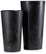 Súprava 2 kvetináčov URBANIKA čierny betón
