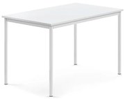 Stôl SONITUS, 1200x800x760 mm, HPL - biela, biela