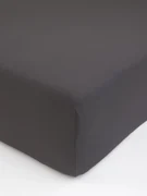 Jersey plachta s elastanom Deluxe 90 × 200 cm – tmavosivá