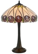 Endon 64177 - Stolná lampa Tiffany HUTCHINSON 1xE27/60W/230V pr. 40 cm
