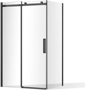 Roltechnik Outlet Posuvné sprchové dvere OBZD2 a pevná stena OBZB - bez vaničky ROTH-Variant: šírka dverí: 120 cm, šírka pevnej steny: 80 cm - (OBZD2…