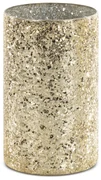 SKLENENÁ VÁZA MELIA 12X21 CM ZLATÁ