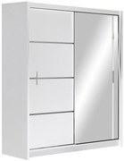 Skriňa Vista 180 biela / zrkadlo