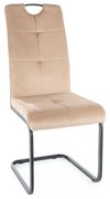 Jedálenská stolička Axo Velvet, béžová