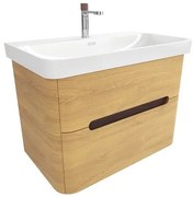 Kúpeľňová skrinka s umývadlom SAT Fusion 77,5x53x45 cm dub medový mat SATFUSION280DMUBA
