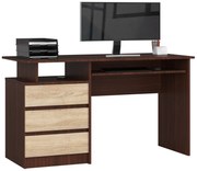 PC stolík Bronte  (wenge + dub sonoma). Akcia -20%. Vlastná spoľahlivá doprava až k Vám domov. 1069692