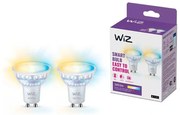 SADA 2x LED Stmievateľná žiarovka PAR16 GU10/4,7W/230V 2700-6500K CRI 90 Wi-Fi-WiZ