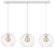 Luster na lanku MERCURE 3xE27/15W/230V biela