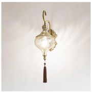 Ideal Lux - Nástenná lampa HAREM 1xE27/42W/230V mosadz