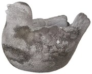 Dekorácia cementový antik kvetináč vtáčik - 18*12*13 cm