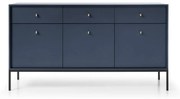 Komoda Mono, tmavomodrá, so zásuvkami (MKSZ154), navy/black