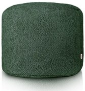 Taburetka Cilindro tmavo zelená bouclé