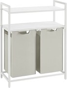 Koš na prádlo Vasagle Ovules Lonels bílý