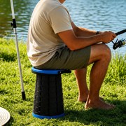Zaparkorun Prenosný outdoorový taburet - modrý