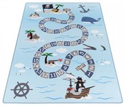 Detský protišmykový koberec Play ostrov pokladov