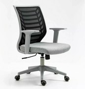 SI Otočná stolička Q-320 čierna - sivá