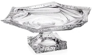 KRIŠTÁĽOVÝ PODNOS BOHEMIA FLAMENCO ICE NA NOHE 330MM