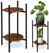 Stojan na květiny SAMIR černý/hnědý