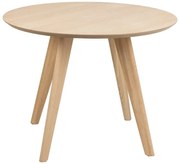 Kulatý jídelní stůl Townsville 100 cm dub bílý