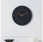 Eglo 425509 - Nástenné hodiny TAKAHAGI 1xAA pr. 30 cm čierna