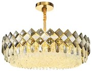Toolight Toolight, zásvesné krištáľové svietidlo 8xE14 APP1540-8CP60, zlatá lesklá, OSW-05171