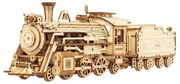 Robotime 3D drevené puzzle Parní lokomotiva Prime Steam Express 1:80 308 ks