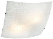 Redo 05-818 - Stropné svietidlo NOTES 2xE27/42W/230V 39x39 cm biela