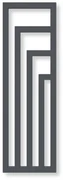 Terma Angus V 1140x360 vodný radiátor Metallic Black ZX