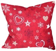Návlek na vankúš, Srdiečka, červené