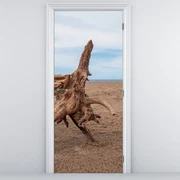 Fototapeta na dvere - Vyplavené morom (95x205cm)