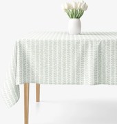 Goldea hranatý obrus 100% bavlnené plátno - skandinávske lístky 80 x 80 cm