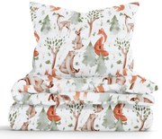 Francúzske bavlnené obliečky Renforcé – Lesné zvieratká