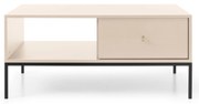 PROXIMA.store - Dizajnový konferenčný stolík - PIERA FARBA: béžová, FARBA NÔH: čierna