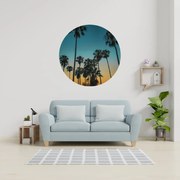 PIPPER. Textilná kruhová nálepka na stenu "Palmy 2" Veľkosť: 100 cm