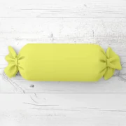 Biante Vankúš valec bonbon Rongo RG-026 Žltozelený 15x40 cm