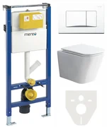 Mereo Mereo, WC komplet pre sádrokartón s príslušenstvom, MER-MM02SETRB