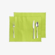 Goldea veľkonočné prestieranie na stôl teflónové - zelené - sada 2ks 30 x 40 cm