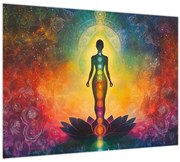 Obraz - Žena a čakry (70x50 cm)