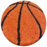 Ayyildiz, Kusový koberec Fun 6002 orange, 100x100 (priemer) kruh, oranžová, detská izba