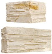 Sadrový obkladový kameň Antero Gold rohový