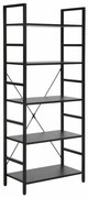 Regál Minto, 5 políc, čierna
